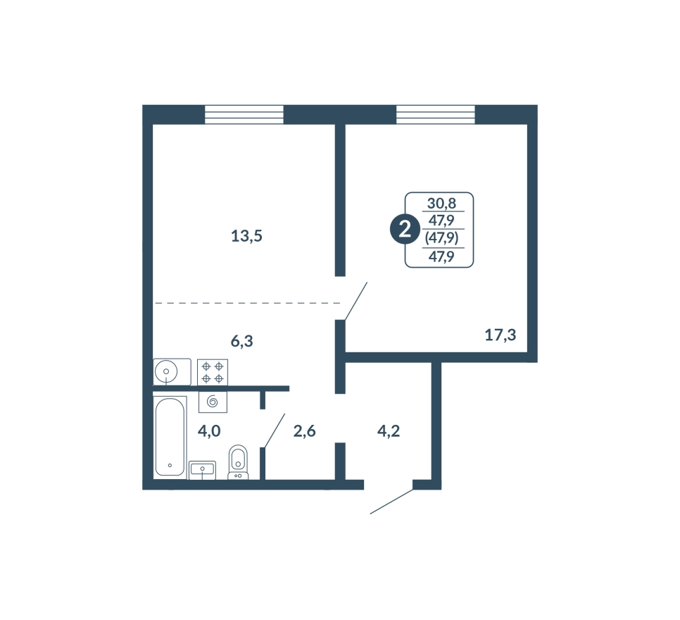планировка квартиры 27 м2