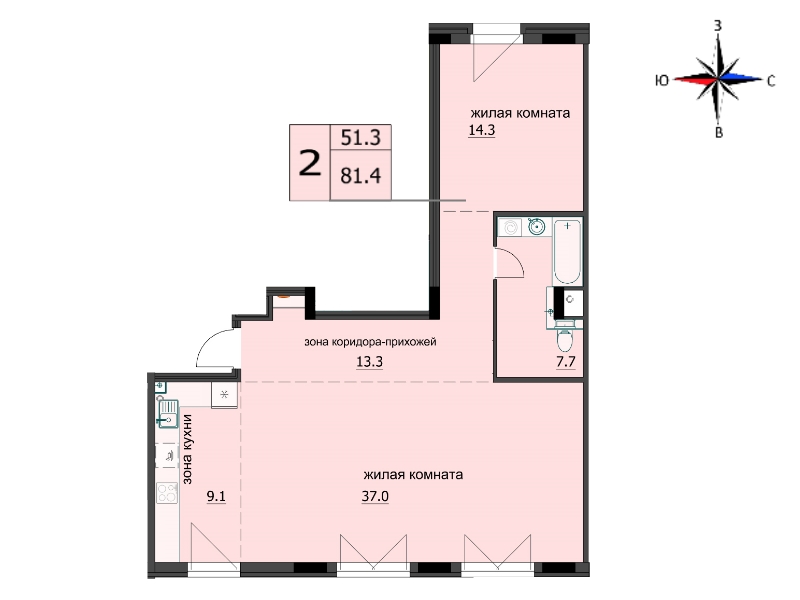 планировка квартиры 81 м2